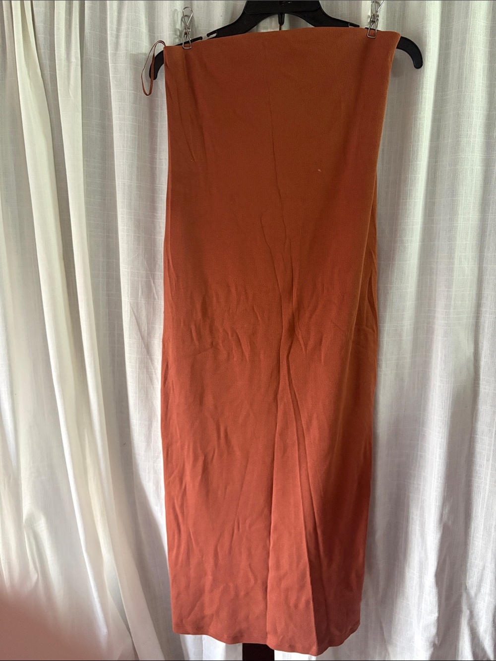 Old Navy Rust Orange Tube Dress with bra insert and side split